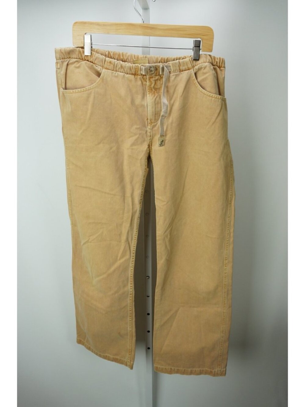Gramicci Khaki Brown 100% Cotton Casual Buckle Front Pants Sz 10 - Picture 2 of 9
